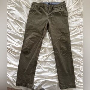 Express Men's Athletic Slim Green Chinos 29x30